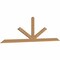Ekena Millwork Saratoga Smooth Timber Gable Bracket, Western Red Cedar, 96"W x 28"H x 1 1/2"D x 3 1/2"F, 7/12 Pitch GBW096X28X0204SAR00SWR - alternate 5
